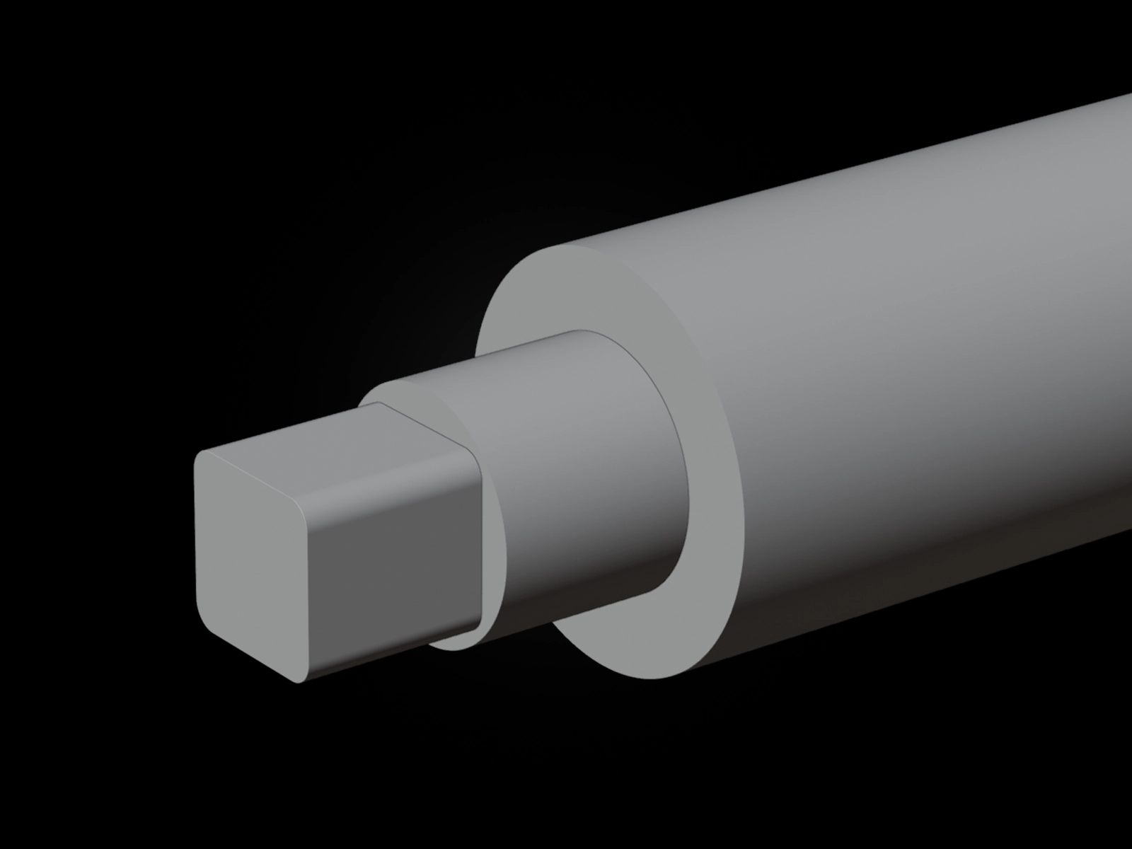 CeramOptec fiber assembly, reconstructed geometry