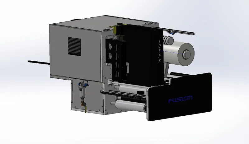 JetFX source CAD, SolidWorks assembly, operator side