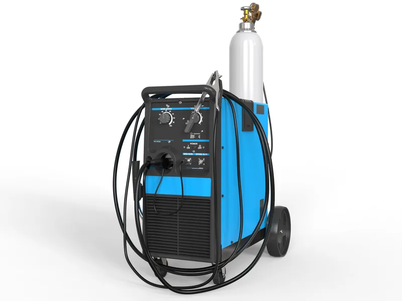 MIG welding machine 3D rendering