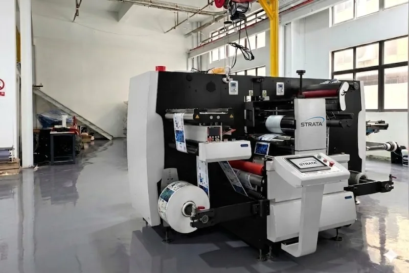 Reference photograph, Model B, operator side with touch panel