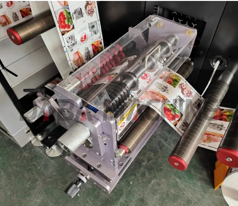 Reference photograph, Rotary die station with the web running