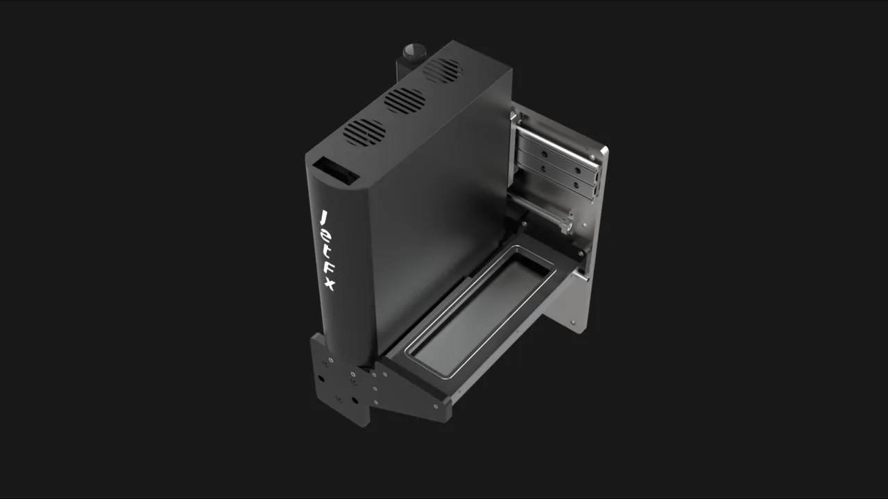JetFX print-head module, still from the 3D animation